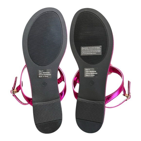 New York and Company Rosette T-Strap Flat Sandal, 11 - Picture 11 of 12